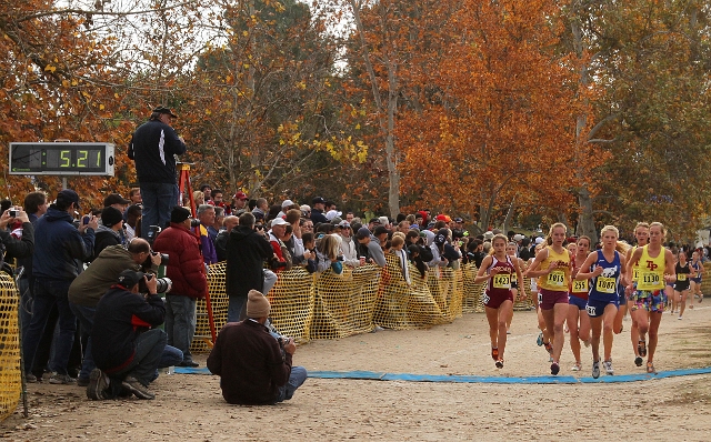 2009 CIF XC Girls D1-026.JPG - 2009 California CIF Cross Country Championships, Woodward Park, Fresno, California